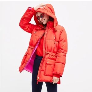 J Crew Chateau Water Resistant Puffer Jacket